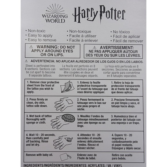 Harry Potter Tattoo Packs (24 tatoos) - Picture 2 of 6